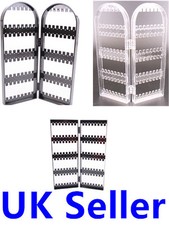 Folding Earring Necklace Display Holder Stand Jewellery Organiser Storage Box UK