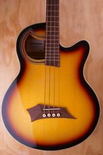 Warwick RockBass Alien Acoustic Bass Guitar in Sunburst, with Hard Case (Used)