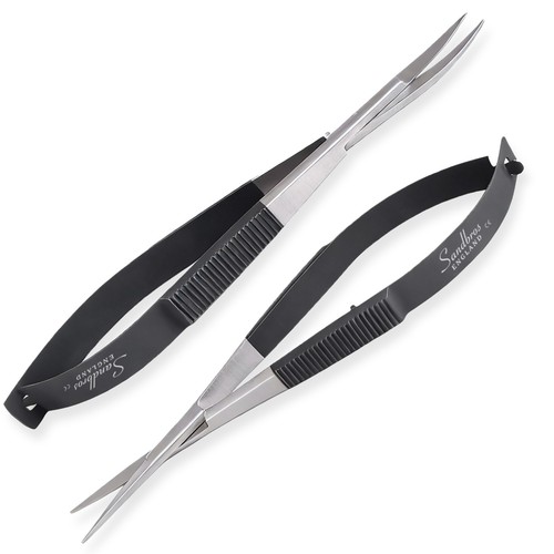 2pc micro scissors - scissors, spring