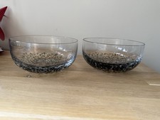 2 x Denby Jet Glass Dessert Bowl New Unused