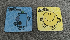 Two Mr Men Coasters Mr Happy