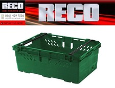 30 X USED DEEP BALE ARM CRATE MAXINEST STACKABLE 44L STACKING STORAGE 60-40-25CM