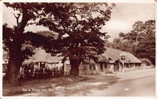 POSTCARD - HAMPSHIRE - NEW FOREST - CAT AND FIDDLE INN - REAL PHOTO