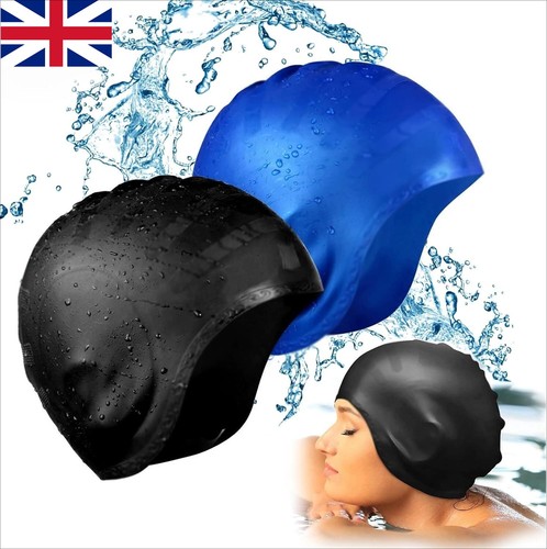 Silicone swimming cap with - cap,