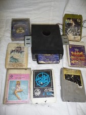8 -track stereo car player + 9 tapes rough made in JAPAN @ 1906's    15