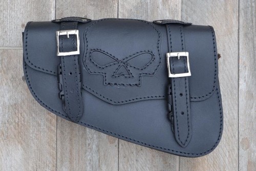 Leather side bag - leather,