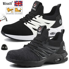 Men Lightweight Air Safety Shoes Hiking Work Boots Womens Steel Toe Cap Trainers