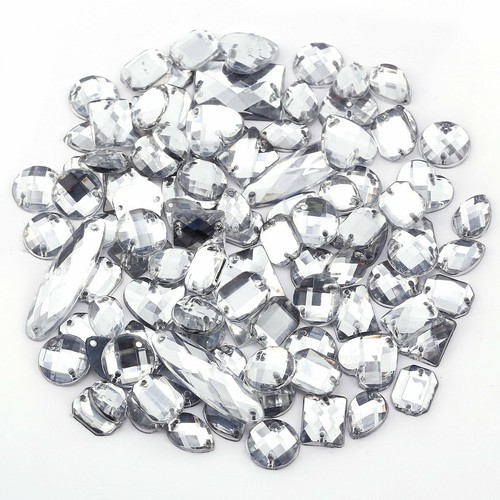 Clear rhinestone gem - clear,