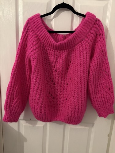 River island crop pink jumper - river,