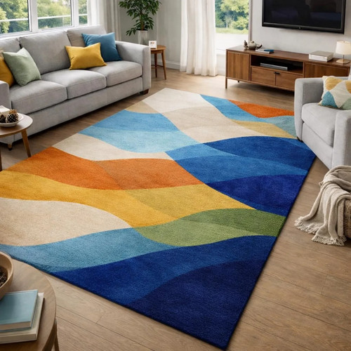 Hand tufted wool - hand,