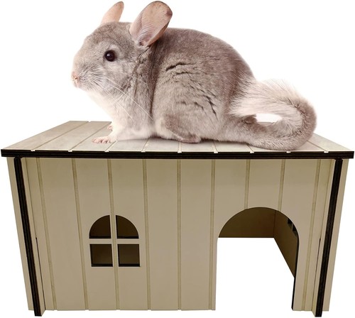 Large wooden rabbit hideaway - wooden,