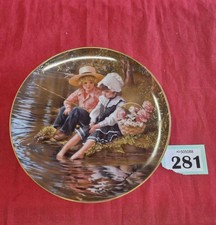 “Little Anglers” by Sandra Kuck 3rd Issue Days Gone by Collector Plate Reco 1983