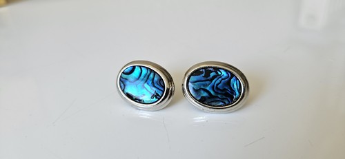 Vtg blue paua abalone shell - blue,