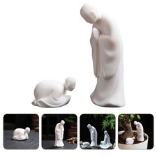 1 pair of Monk Statue Decor