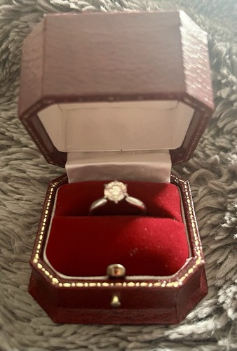 Platinum engagement ring - engagement,