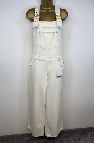 Ganni j1430 egret cream denim - ganni,