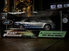 1:18 *BOXED* FAST AND FURIOUS 2001 NISSAN SKYLINE R34 GTR Brian’s (Paul Walker)!