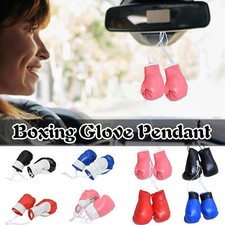 1 Pair Mini Boxing Gloves Hanging Ornament Hang Boxing Glove for Rearview Mirror