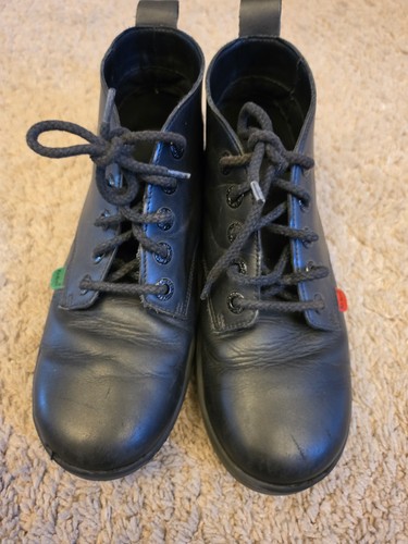 Kickers boots black leather - kickers,