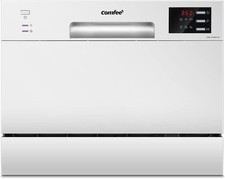 Comfee KWH-TD602E-W 6 Place Setting Countertop Dishwasher - White 38185