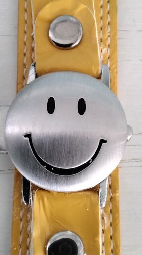Smiley face watch with cover - watch,