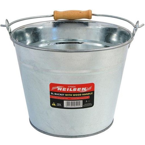 Galvanised metal bucket handle - galvanised,