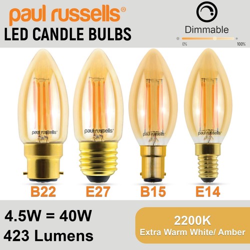 Led filament candle - candle, bulb