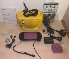 Sony Portable PSP 1003 Console + Power Cord, Bag, 1 Game, 512MB Lot* No Battery