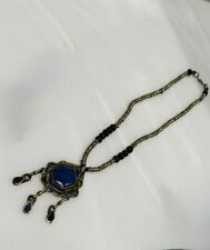 Afghan Lapis kuchi Necklace Tribal Fusion Belly Dance Jewelry vintage