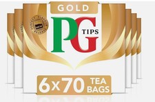 PG TIPS GOLD - 6 PACKS OF 70