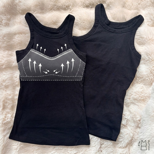 Ribbed vest top bundle - &, s