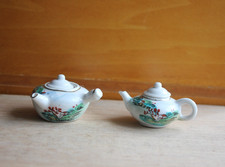 Miniature Tea Pots Unique Accessories Oriental Design & Print