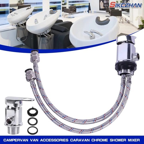 Chrome caravan shower - caravan, mixer