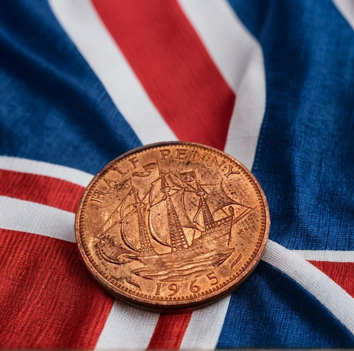 Queen elizabeth half penny - ii,