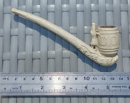 Antique victorian clay pipe - ,