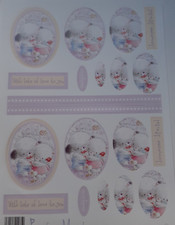 DIE CUT TEDDY BEAR TOPPER