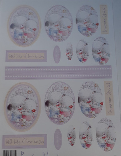 Die cut teddy bear - bear, topper
