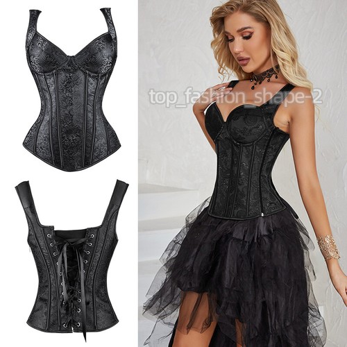 Women overbust satin floral - overbust,