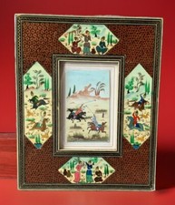 Persian Hand Painted inlaid