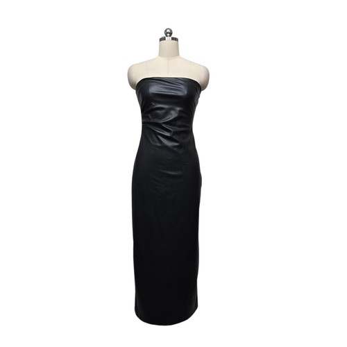 Zara black faux leather - faux,