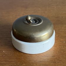 Vintage English Brass Ceramic