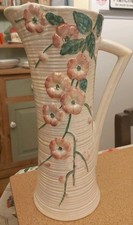 Tall Maling Lustre cherry Blossom Time Vase, 1950s