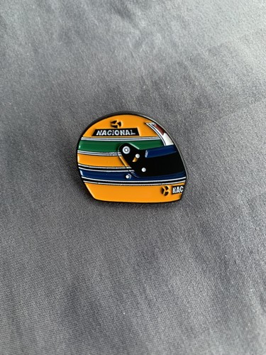 Ayrton senna helmet enamel - ayrton,
