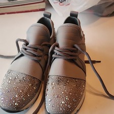 Carvela Gray Silver Rhinestone