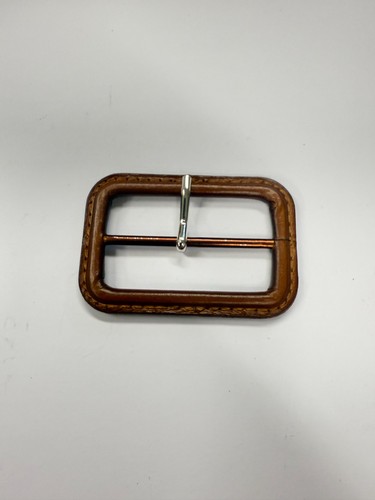 Leather covered buckles 50mm - leather,