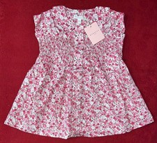 Baby Dress Pink Floral Smocked