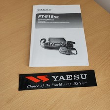Yaesu FT 818 ND Manual and Yaesu Sticker