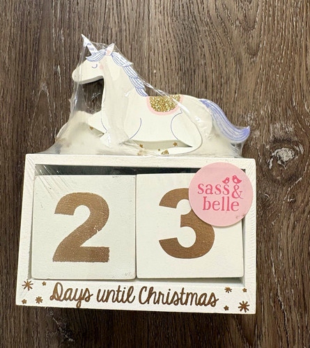 Sass belle unicorn wooden - &,