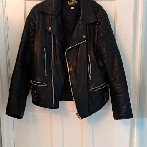 Vintage black mens - black, leather
