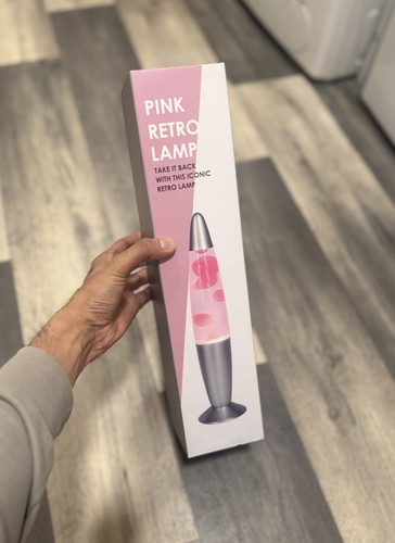 Pink retro lamp lava - retro,